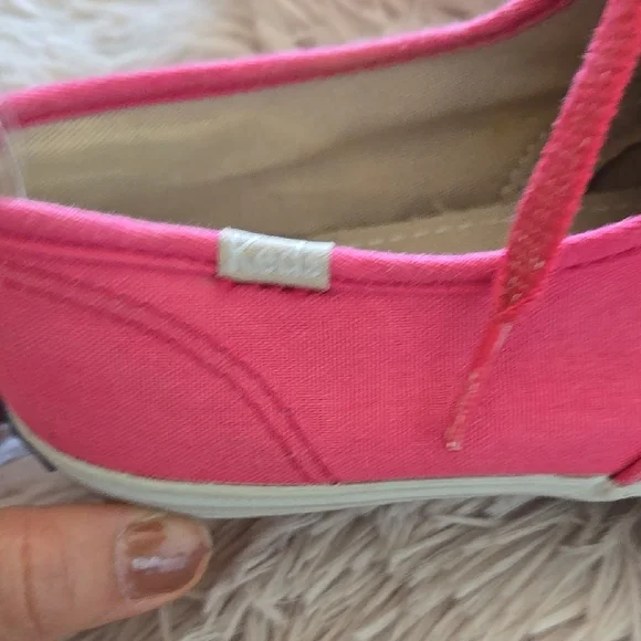 Keds Women's US 6.5 Spring Summer Coral Canvas Lace-Up Sneakers with Whitw Sole - Picture 4 of 10